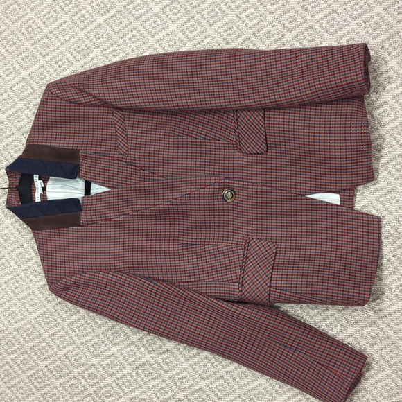 Women's Brown Tweedy Check Blazer Size 6 - Picture 5 of 7